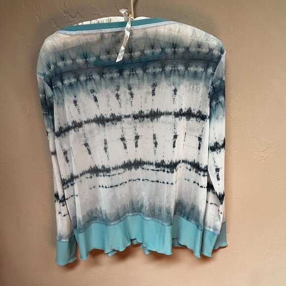 Liv by Habitat Women's Knit Tie Dye Multicolor Sweater Top Size XS Long Sleeve - Picture 2 of 9